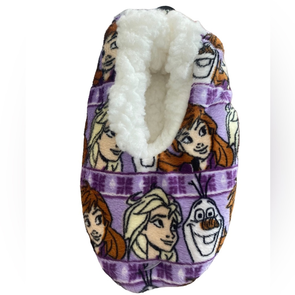 DISNEY FROZEN Fuzzy Babba Slipper Socks 2T -3T